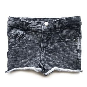 Afton Street Baby Girls Gray Rolled Shorts 6 Mo